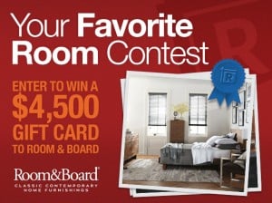 Thanks to everyone who entered our Favorite Room Contest!