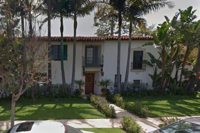 Julia Louis-Dreyfus' house in Los Angeles. Photo via Google Maps.