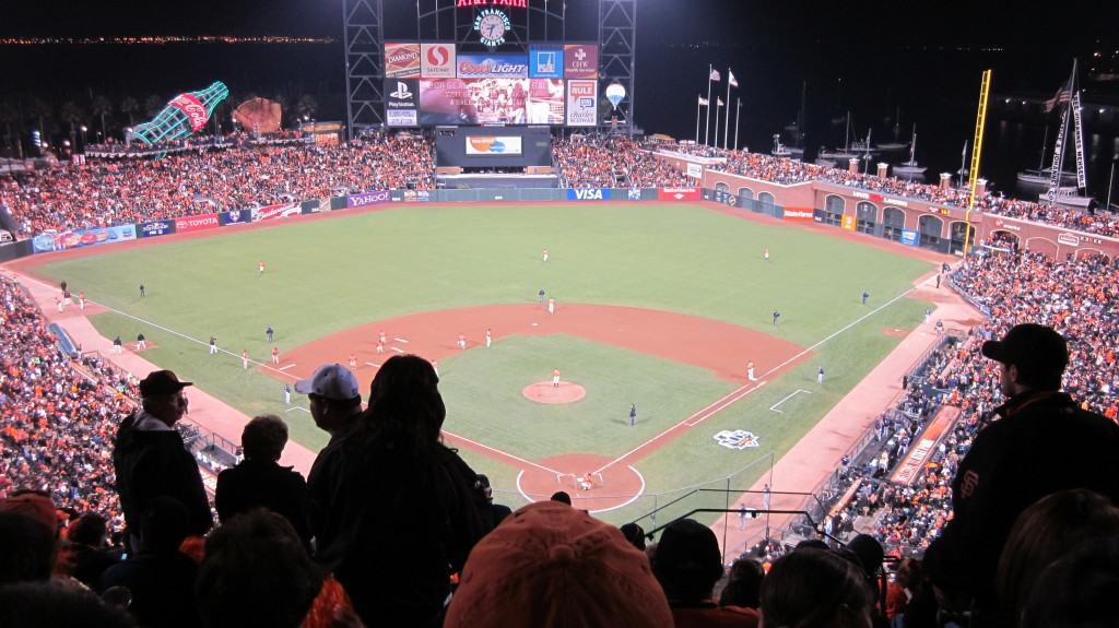 AT&T Park, home of the Giants, winner of three World Series titles in five years. Photo credit: BrokenSphere, WIkimedia Commons