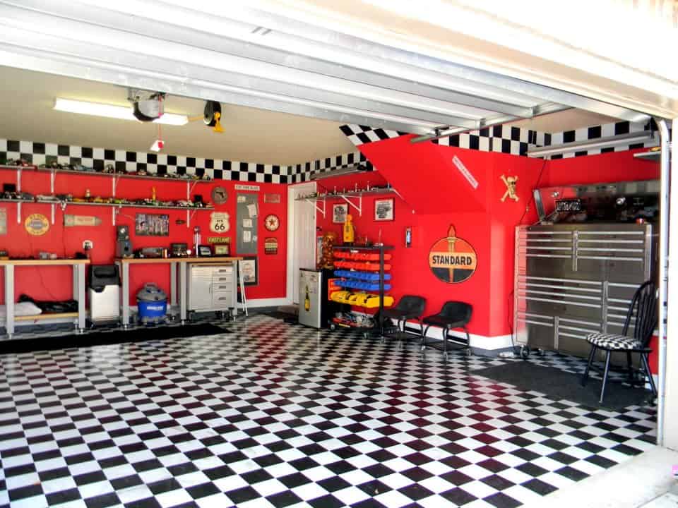 1950s racer garage makeover