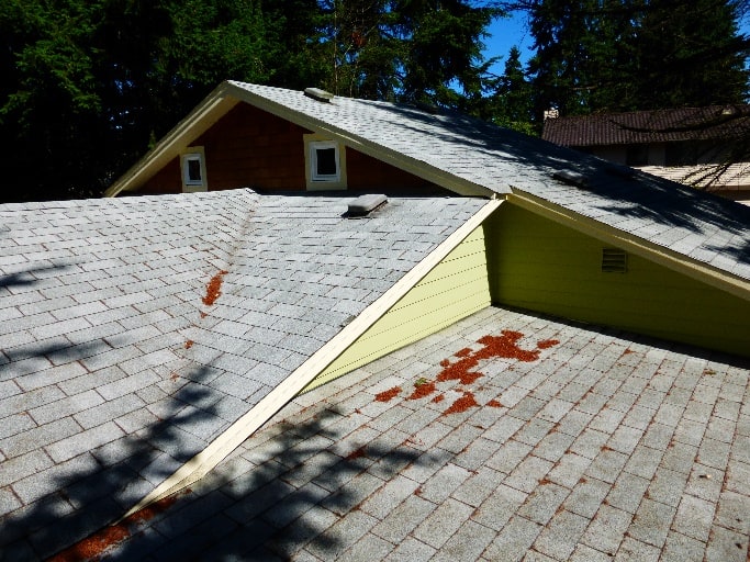 Uneven roof line