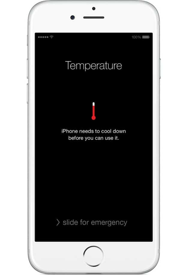iphone warning