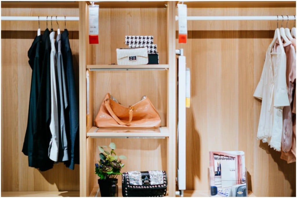clean and organized closet