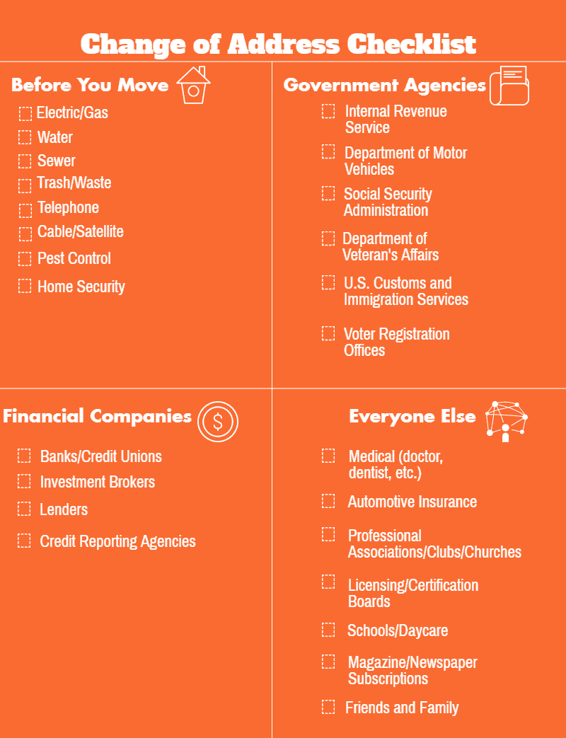 Change of Address Checklist