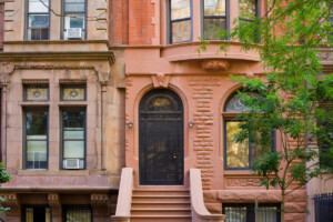 Typical Brownstone Row House in New York City