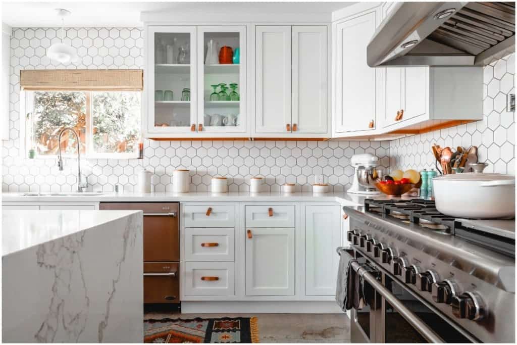clean bright kitchen