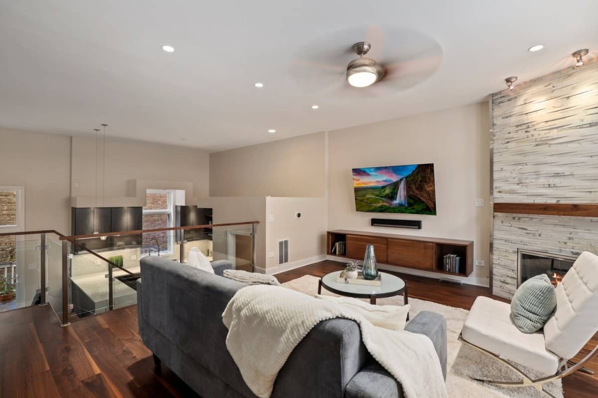 staged living room