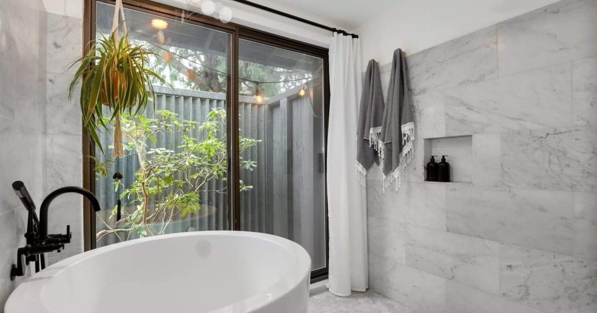 peaceful home bathtub