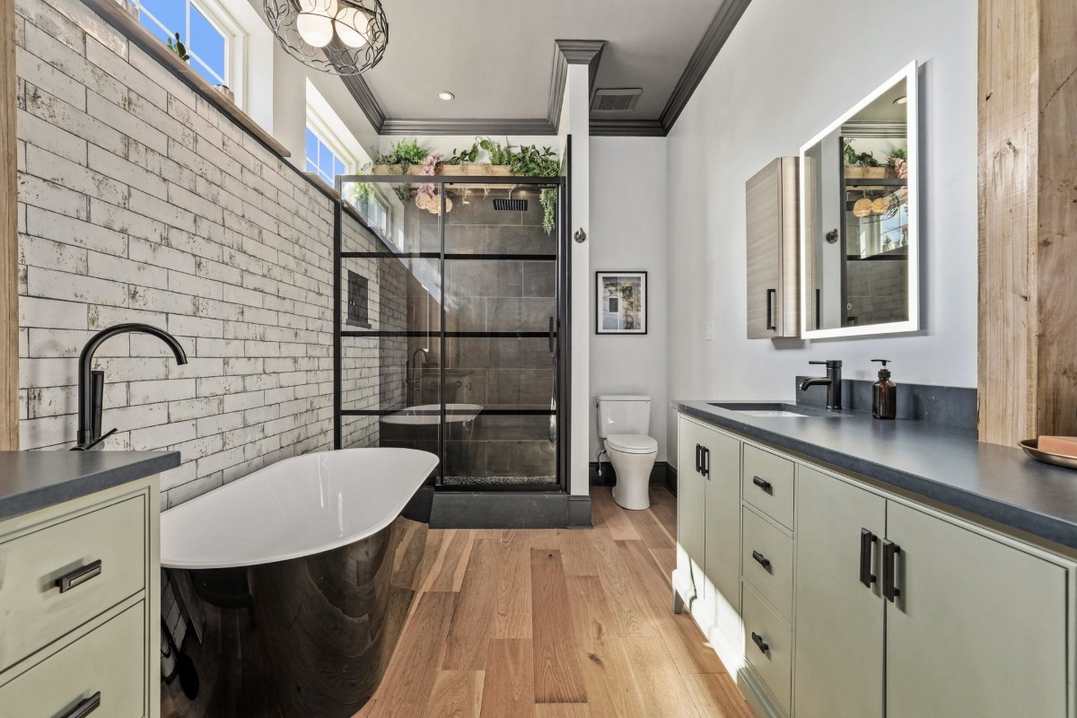 A modern bathroom