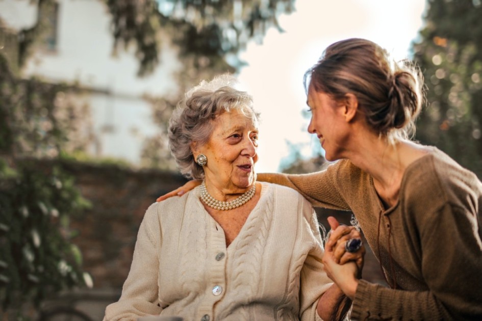 Caring for aging parents means being there for them