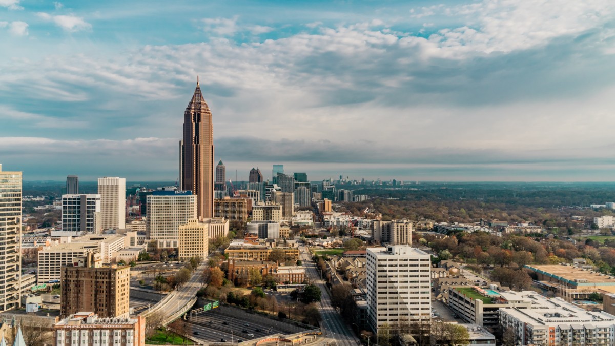 skyline view of atlanta georgia during the daytime