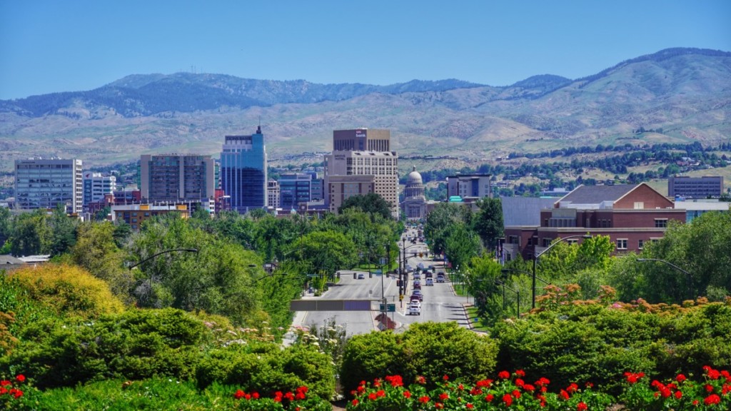downtown view of boise idaho
