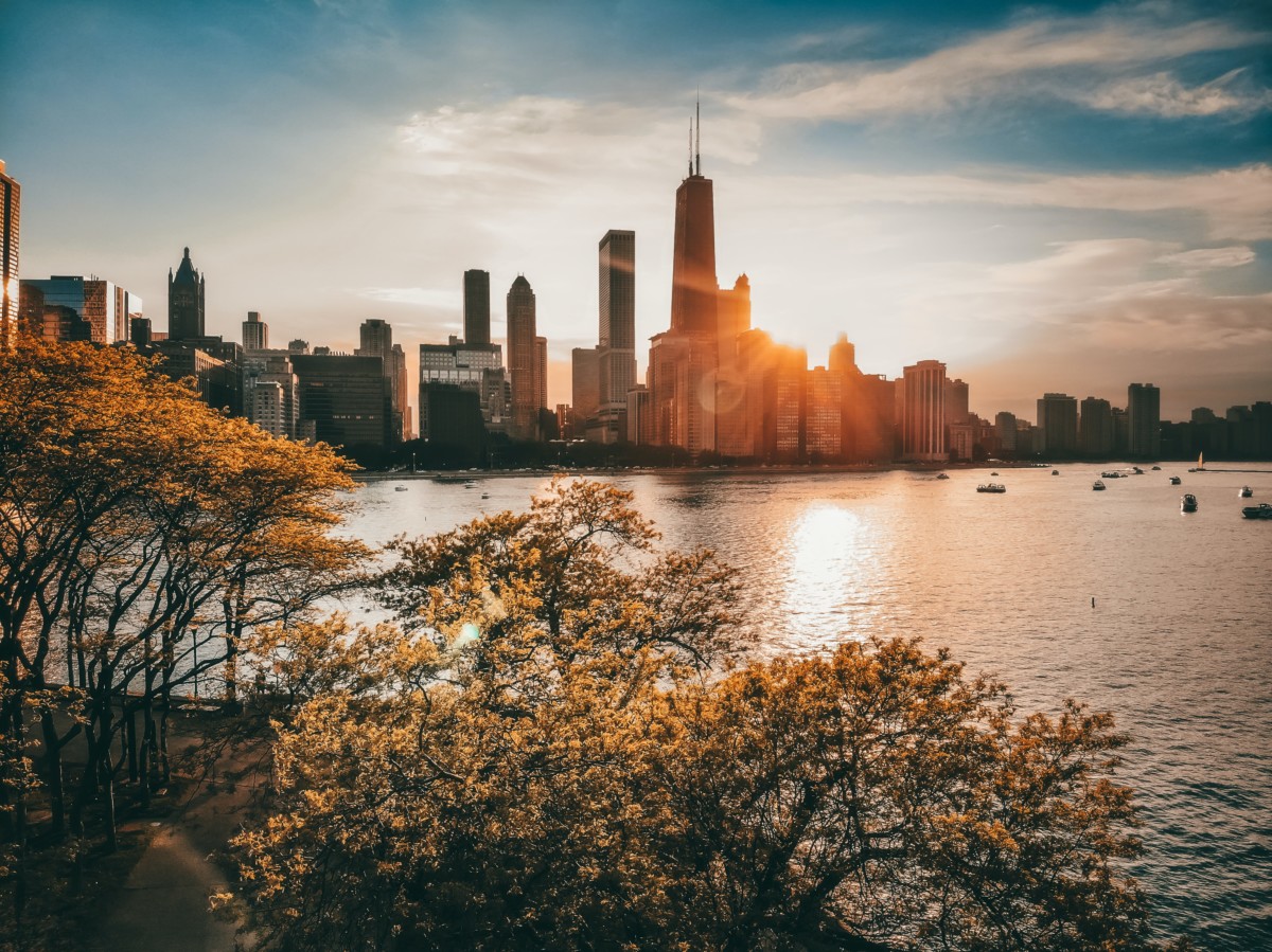 view of lake michigan from affordable chicago suburbs