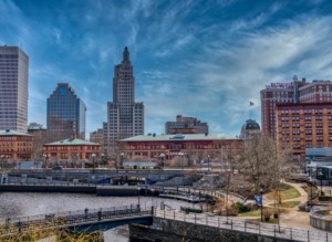 view of providence rhode island skyline