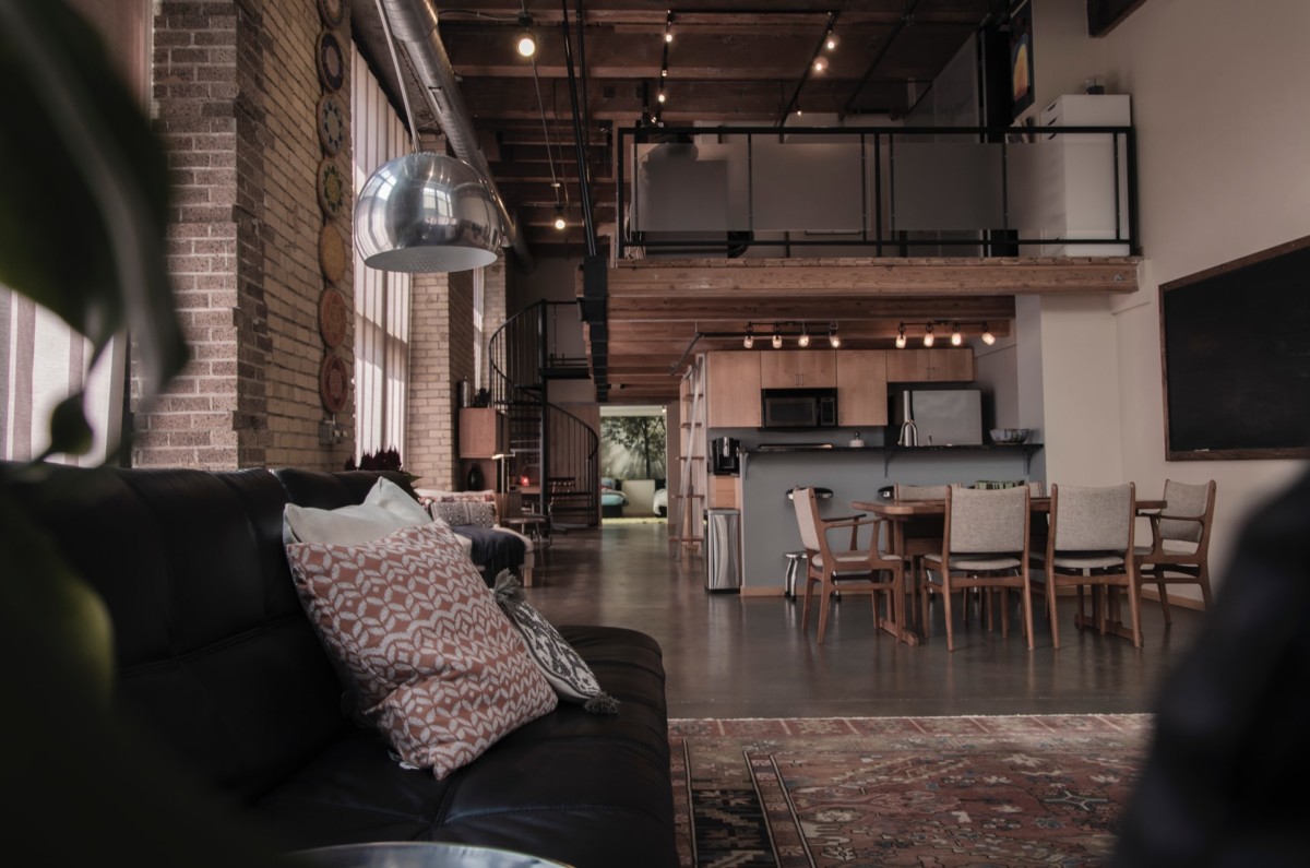 Industrial Artist Warehouse Loft with Natural Light and Views of