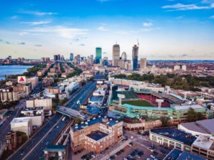 Panoramic view of the city of Boston