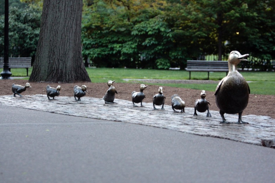 Duck Sculptures in Boston Common