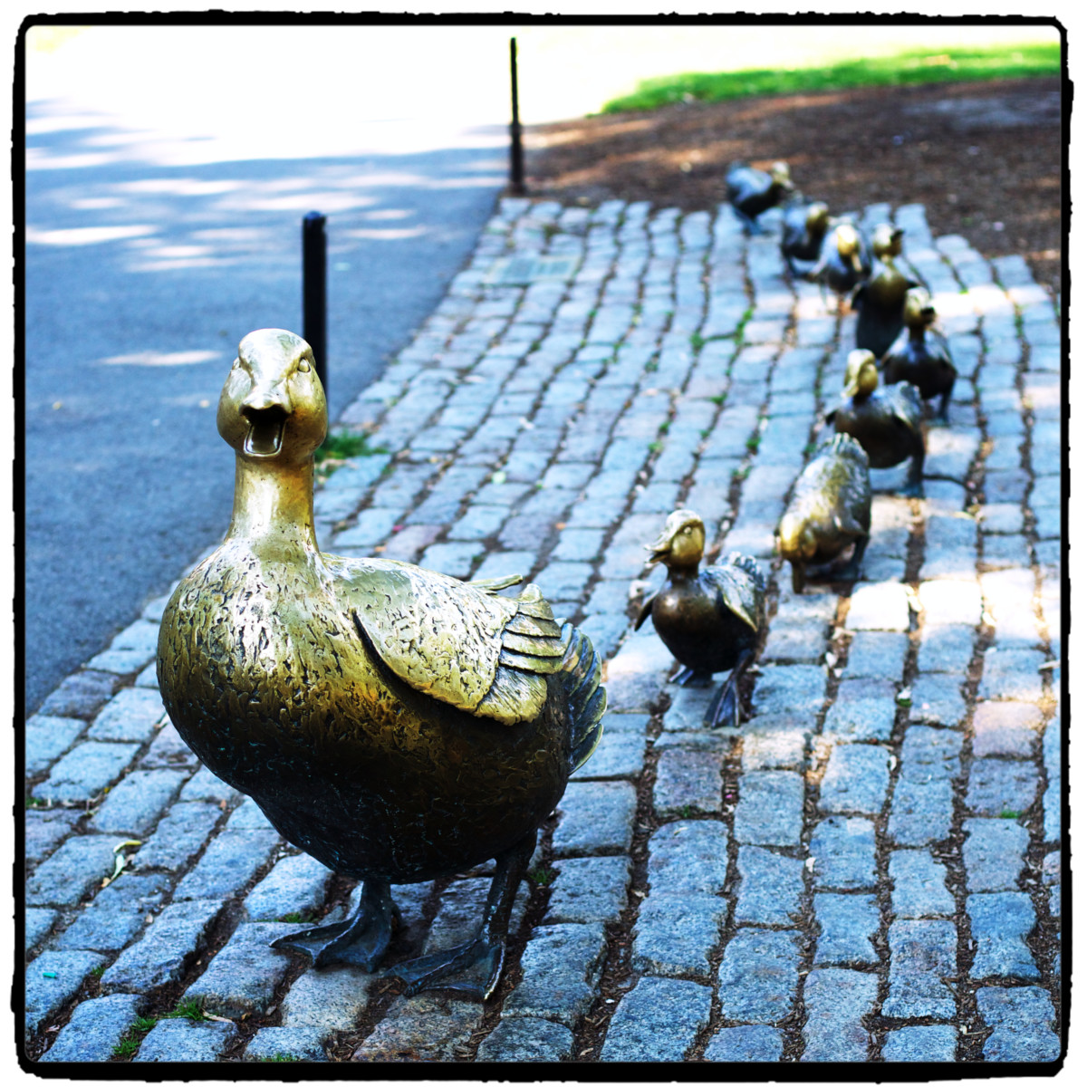 Duckling statues