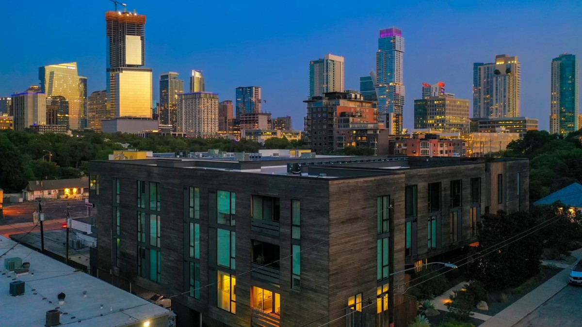 view of a city and apartment complexes