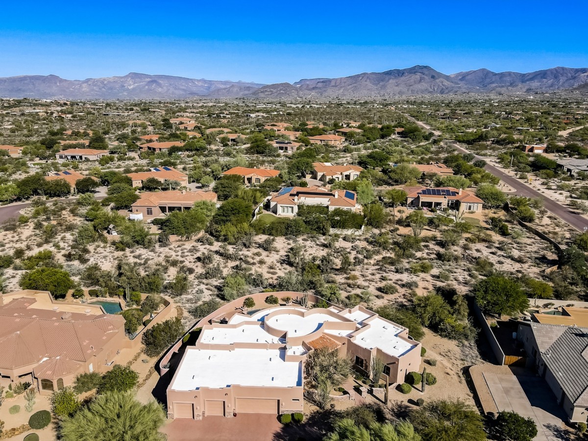 Phoenix neighborhood aerial view