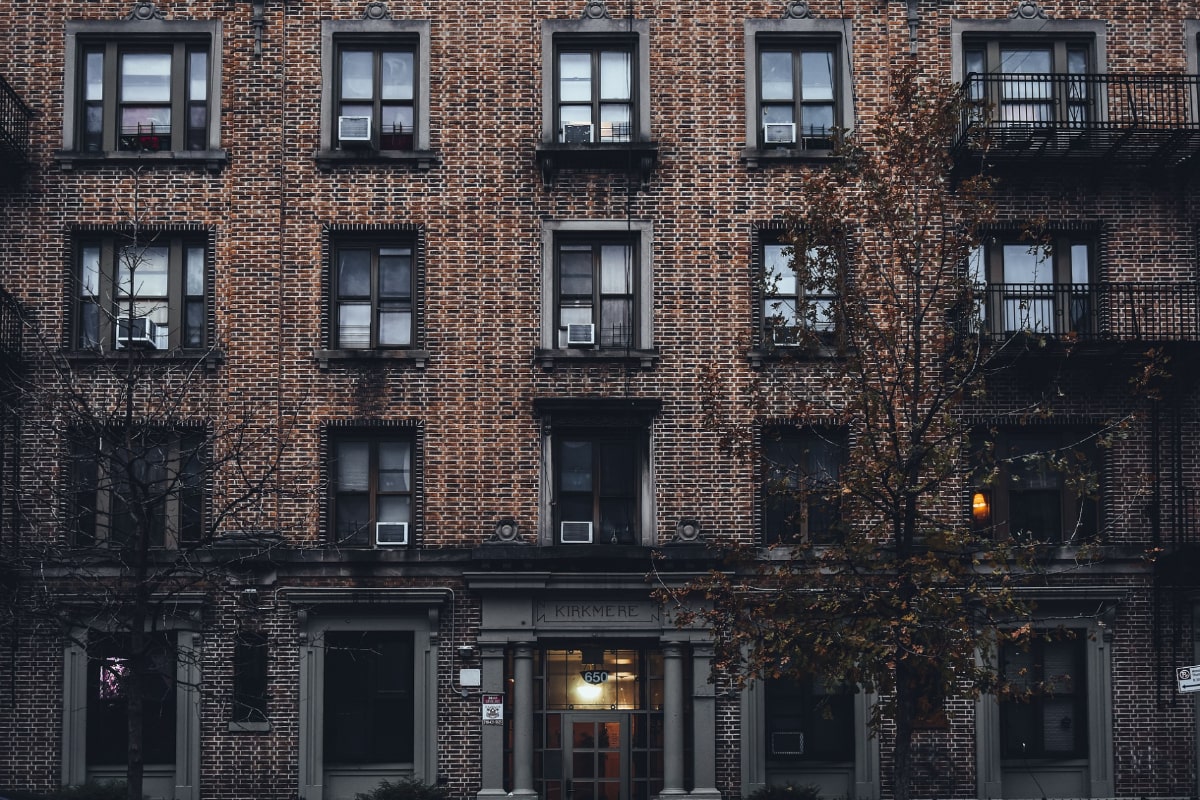 A brownstone apartment