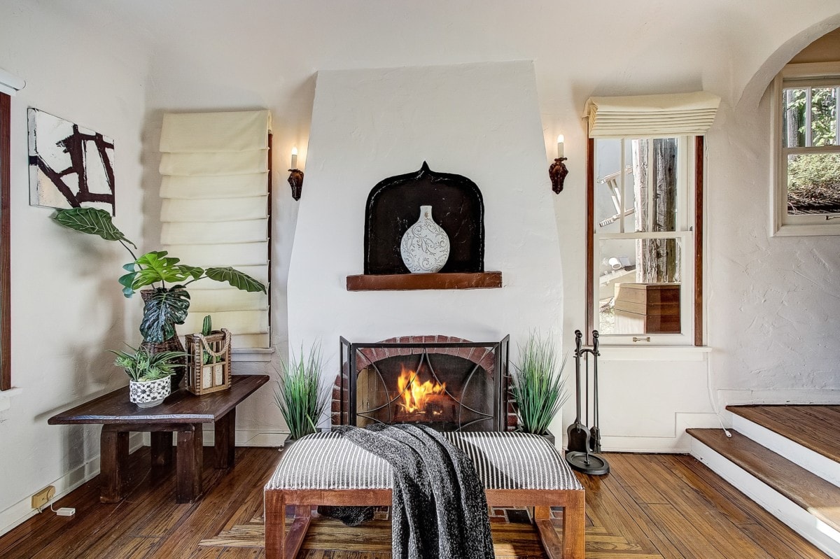 cozy fireplace zone 