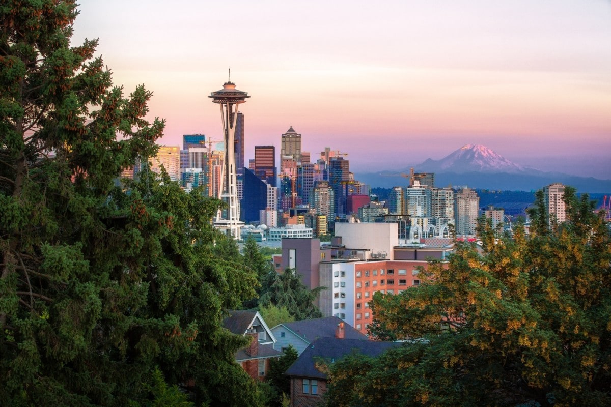 Seattle Skyline with Mount Rainier