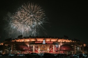 fireworks implicit    the anaheim angels stadium