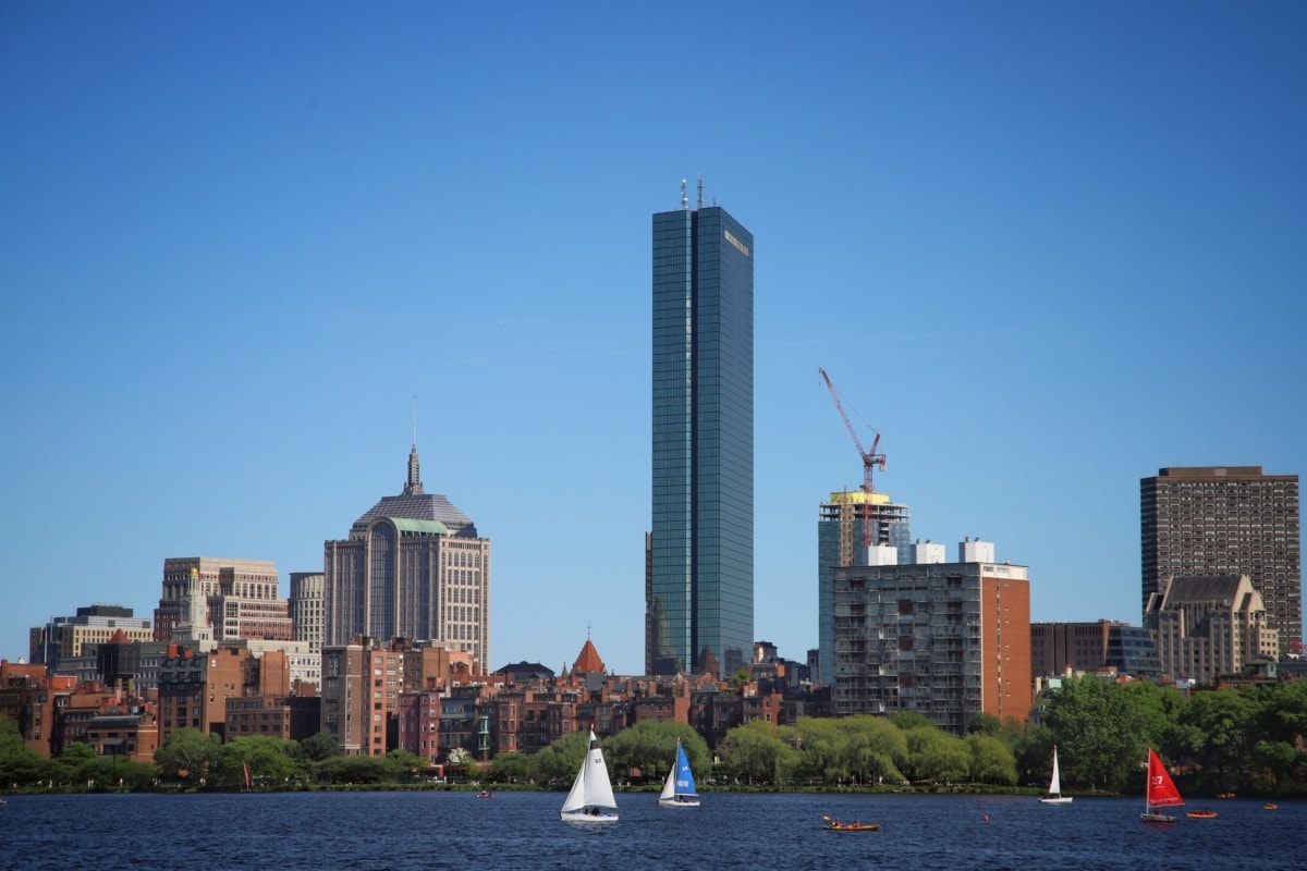 view of cambridge massachusetts on a clear day