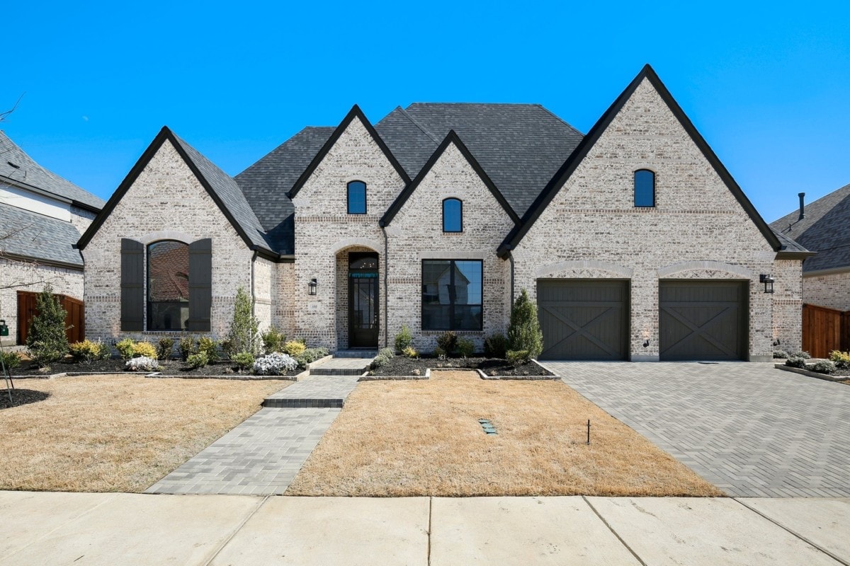 french country architecture with stone exteriors