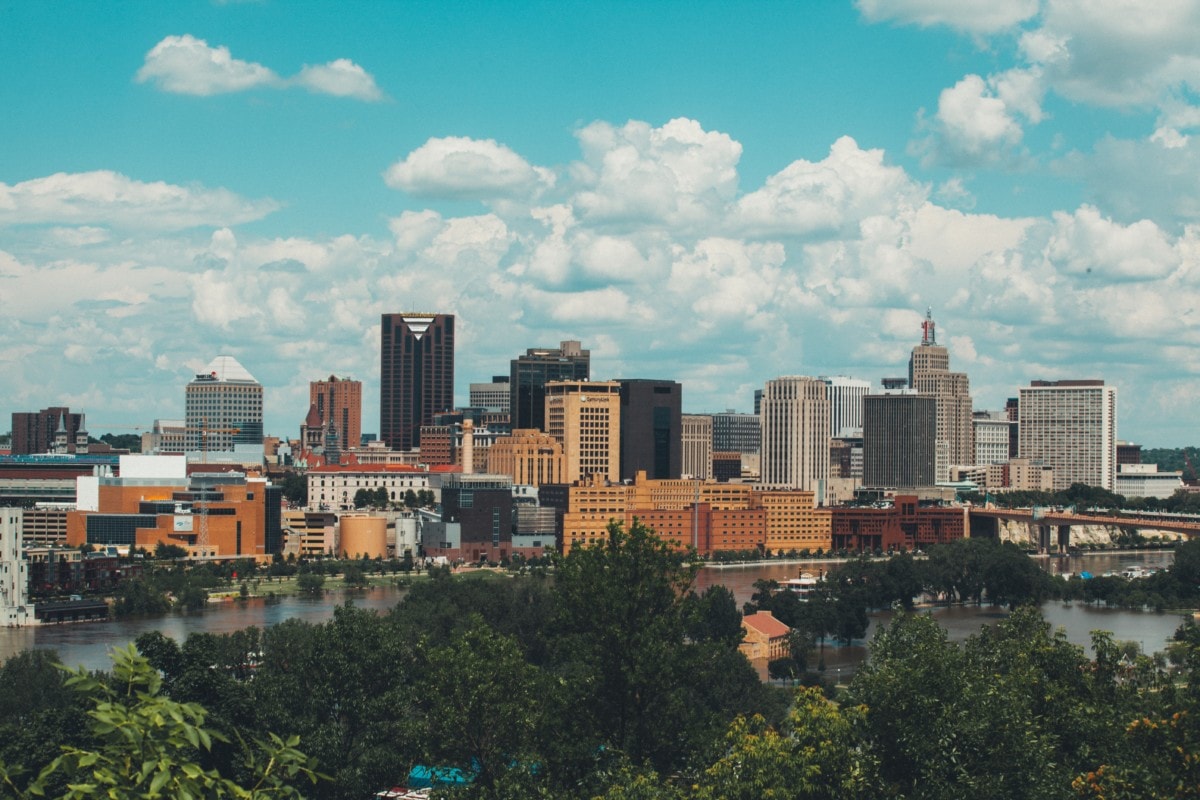 view of saint paul minnesota's downtown