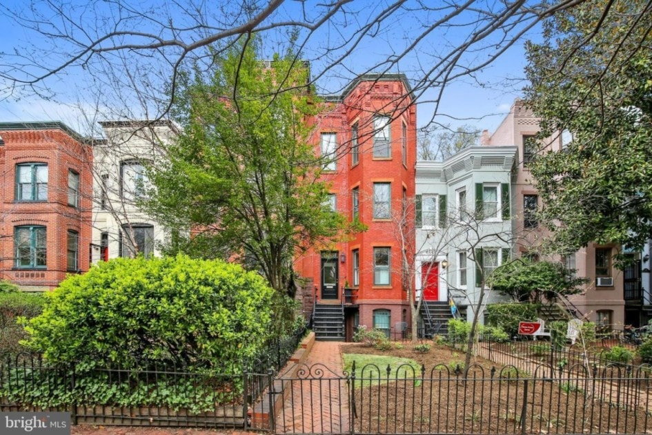 Three-story brick townhome for sale in Capitol Hill