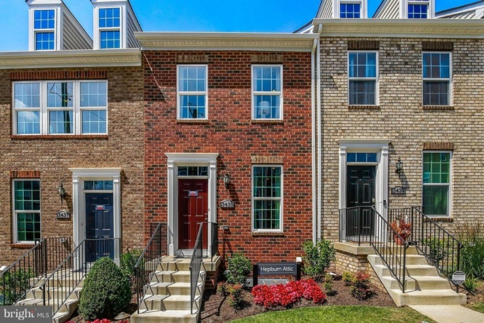 Two-story brick townhouse for sale in Congress Heights