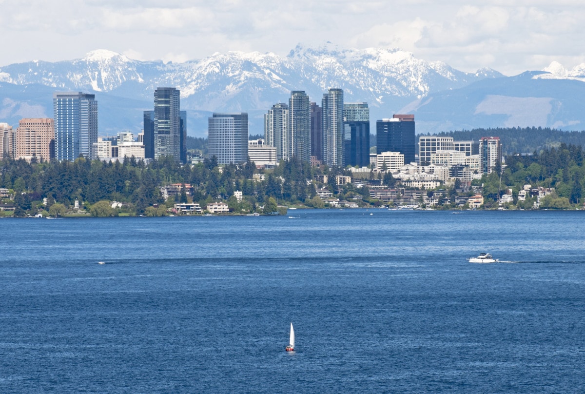 Bellevue Washington skyline