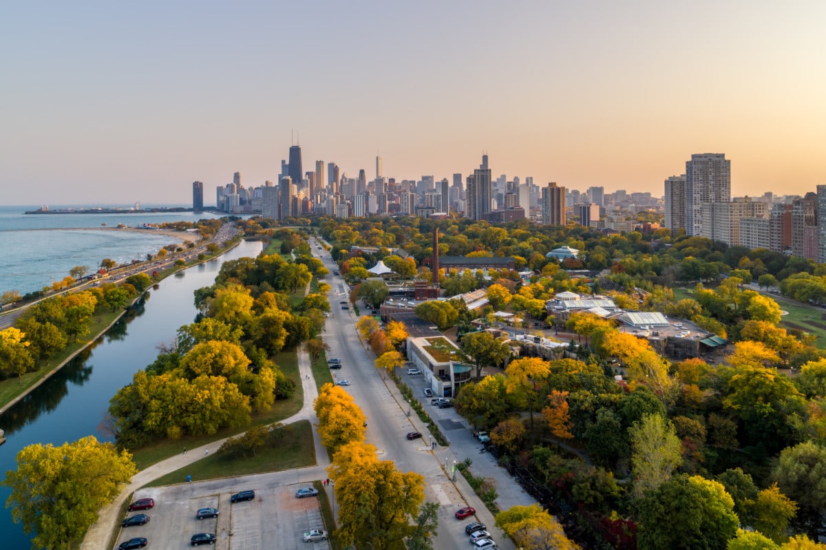 Fall Colors in Lincoln Park - Chicago Getty