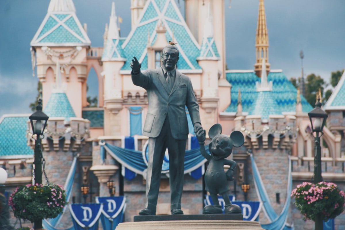 Walt Disney and Mickey Statue