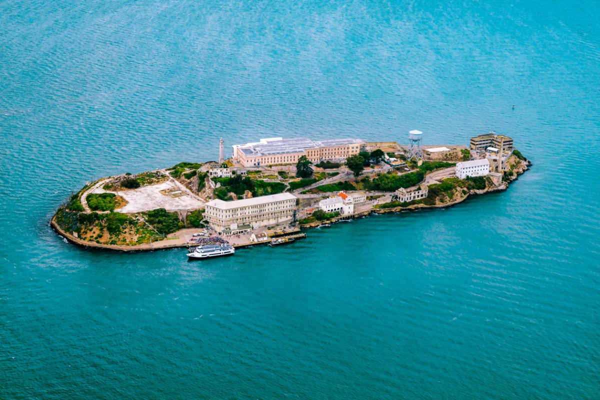 Alcatraz Island from above
