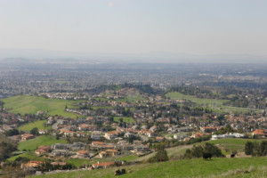 view of the bay area from Mission Peak, Fremont