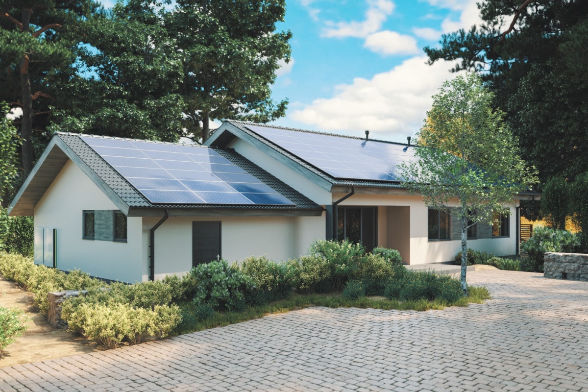 A solar-powered home