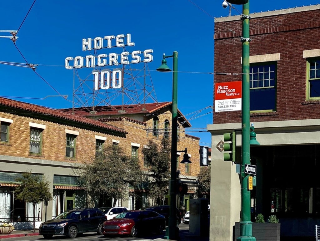 hotel congress hotel sign in tucson arizona