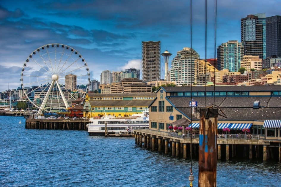 The Seattle Waterfront with the Seattle Great Wheel