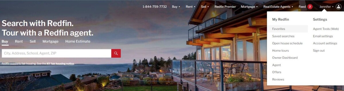 Redfin Homepage Banner