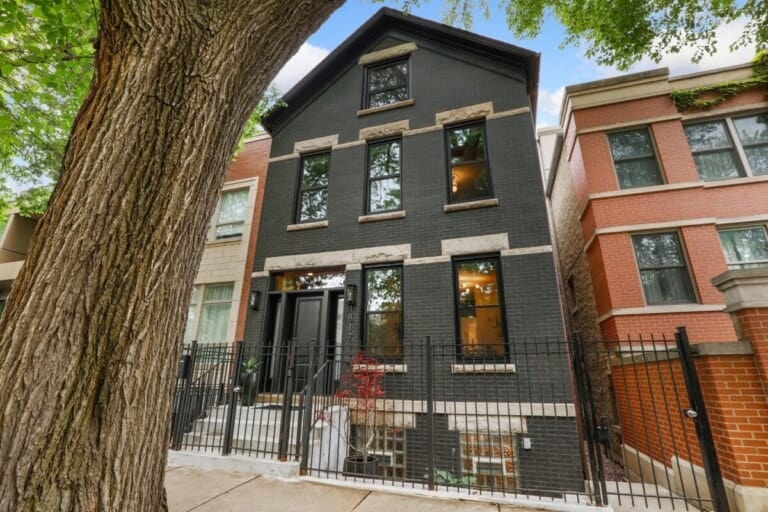 home in chicago with remodeling projects done to the exterior