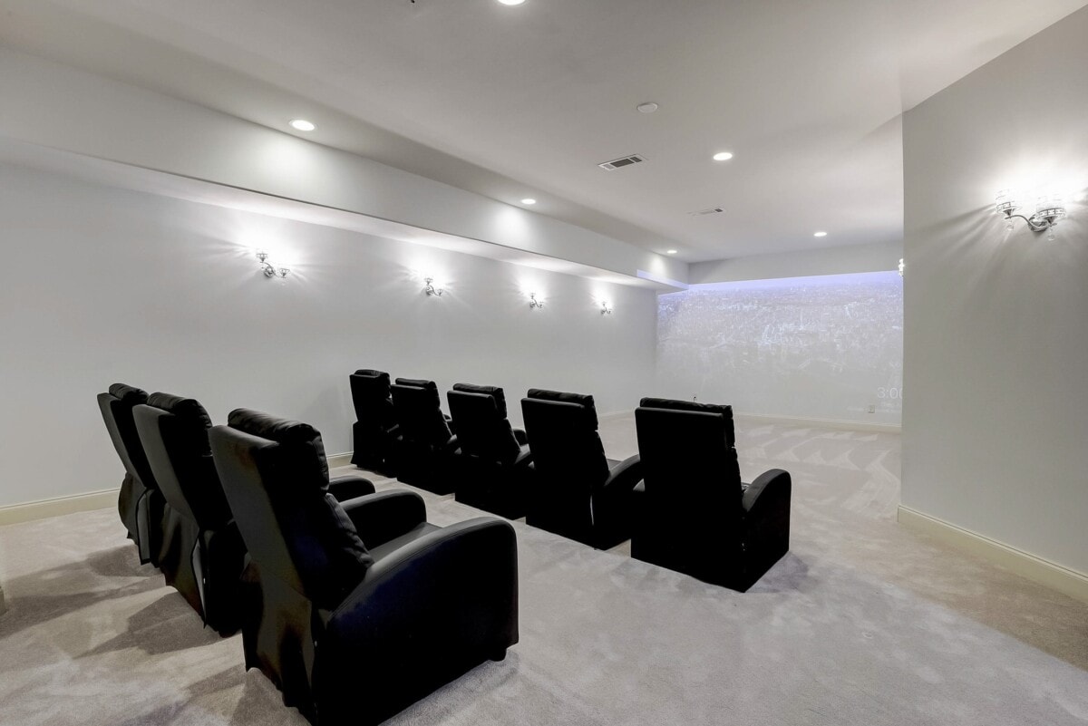 luxurious home theater
