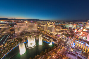 The Las Vegas Strip from above