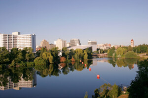 Downtown Spokane from the river