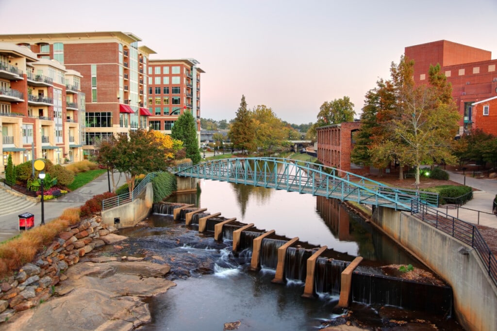 greenville south carolina downtown area_Getty
