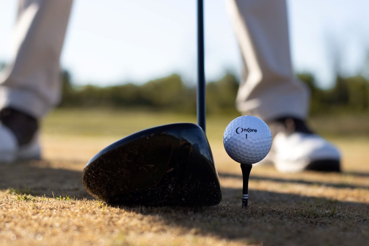 golf ball on a tee