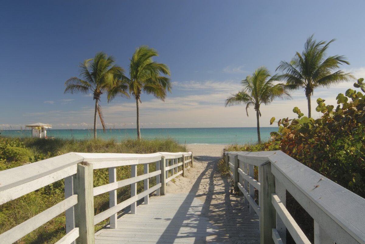 Boardwalk to Beach in Florida Getty