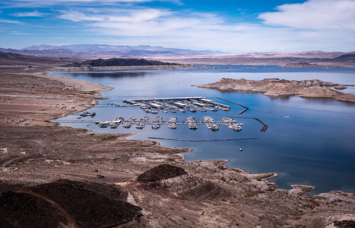 Lake Mead marina in nevada